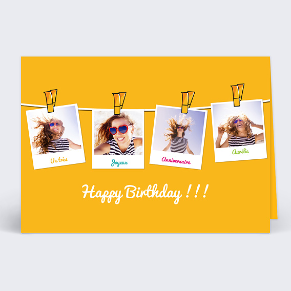 Anniversaire Adulte Carte personnalisée joyeux anniversaire 3