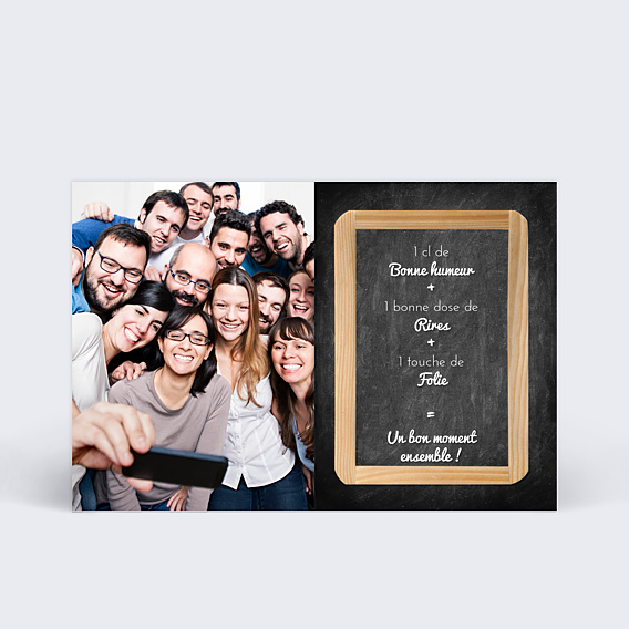 Remerciements Anniversaire Carte remerciements ardoise