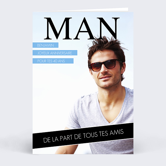 Anniversaire Adulte Couverture Magazine Man