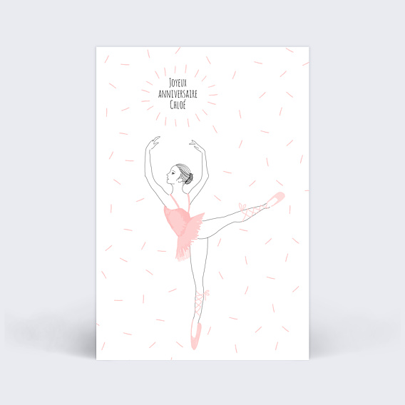 Carte Anniversaire Danseuse Starissime