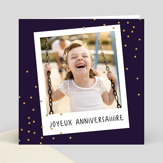 Anniversaire Enfant Polaroid anniversaire