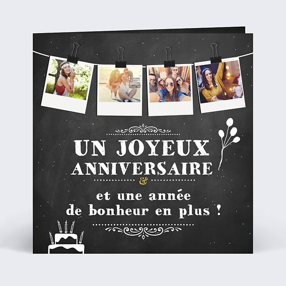 Carte anniversaire adulte Histoire de ma Vie