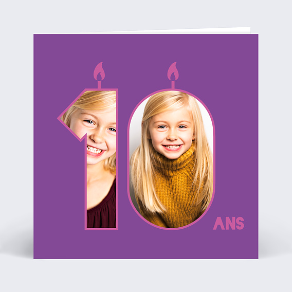 Invitation Anniversaire Enfant Invitation anniversaire 10 ans fille
