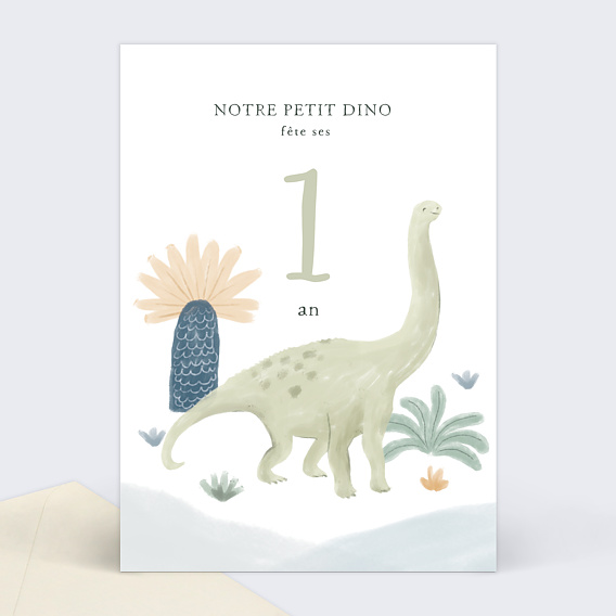 1 an bébé anniversaire Carte D Invitation Anniversaire Enfant Dinosaure 1 an bébé anniversaire