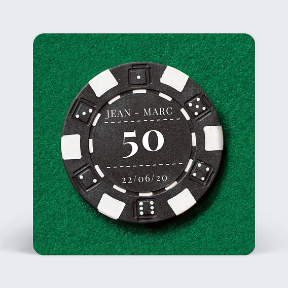 Invitation Anniversaire Adulte Poker