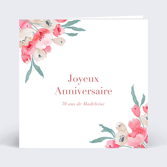 Carte Anniversaire Joli Bouquet Popcarte