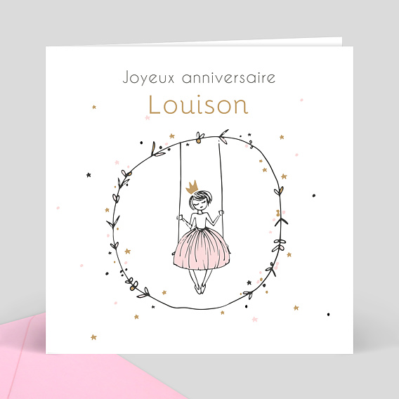 jolie photo d anniversaire Carte Anniversaire Jolie Princesse Popcarte jolie photo d anniversaire