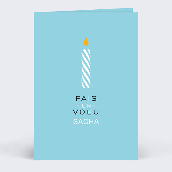 Carte anniversaire adulte Joyeux Anniversaire Bougie