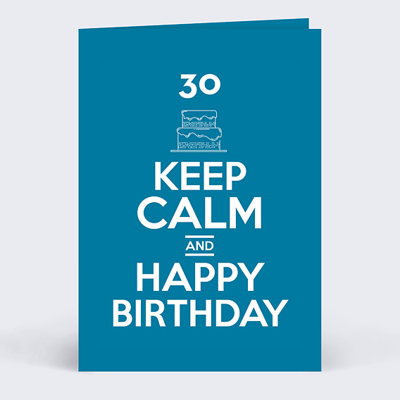 Anniversaire Adulte Keep calm happy birthday