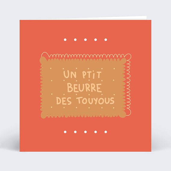 Carte anniversaire adulte P'tit Beurre