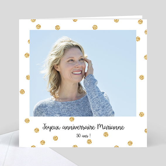 Anniversaire Adulte Pois dorés