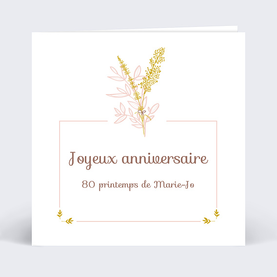 Anniversaire Adulte Printemps