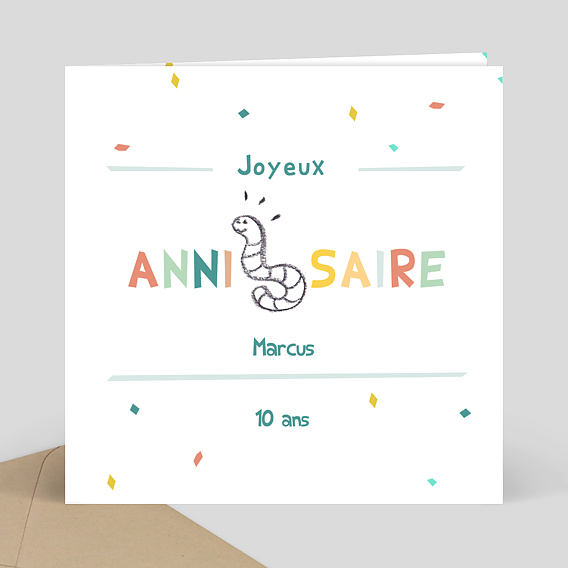 Anniversaire Enfant Rébus vers