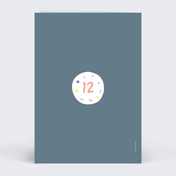 Carte Anniversaire 12 ans Verso