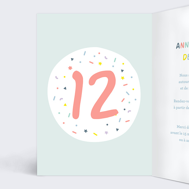 Carte D Invitation Anniversaire Enfant 15 Ans Popcarte