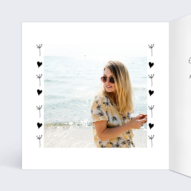 Carte Anniversaire Coeur Bucolique Intérieur Gauche