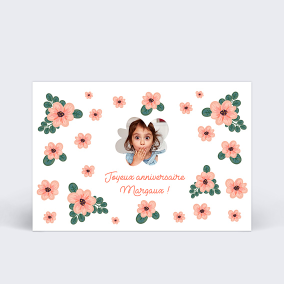 Anniversaire Enfant Fleurs Souhait