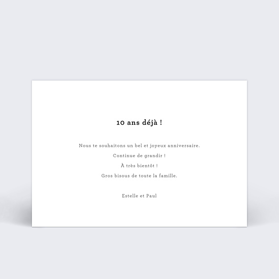 Anniversaire Enfant 10 ans Souhait