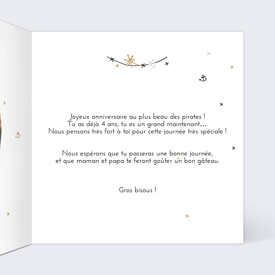 Anniversaire Enfant Petit Pirate