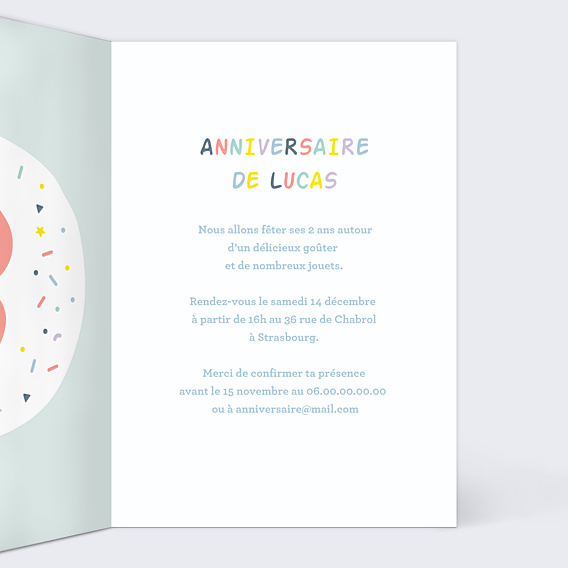 Invitation Anniversaire Enfant 8 ans