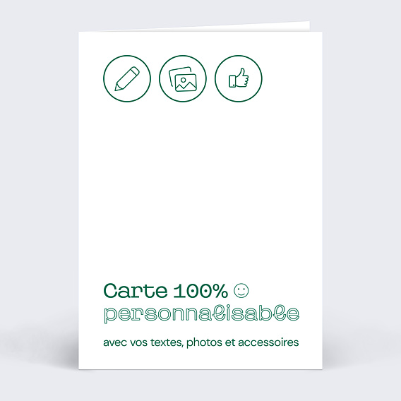 Carte anniversaire adulte Modèle 100% Personnalisable