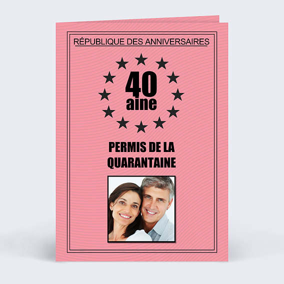 Carte anniversaire adulte Permis de Conduire