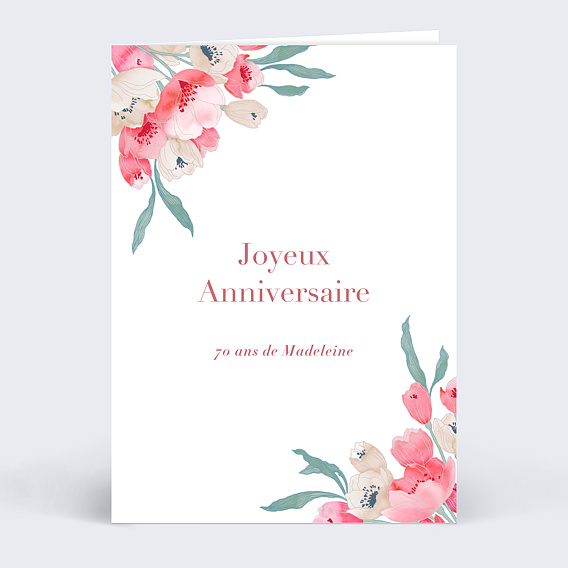 Carte anniversaire adulte Joli Bouquet