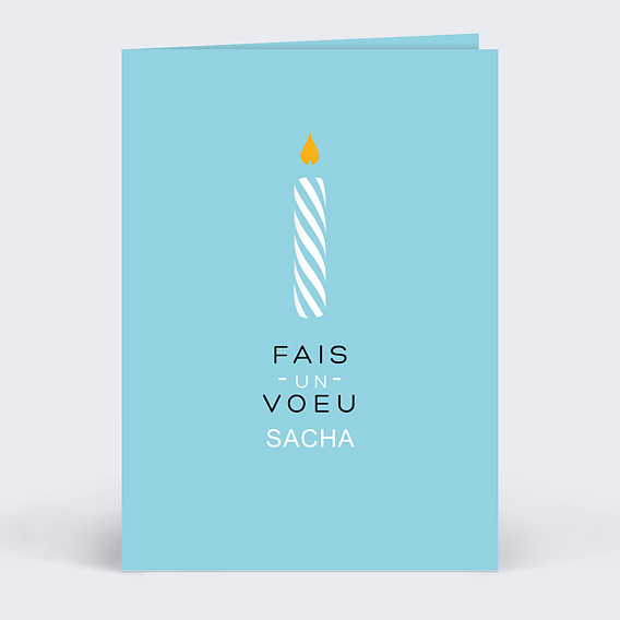 Carte anniversaire adulte Joyeux Anniversaire Bougie