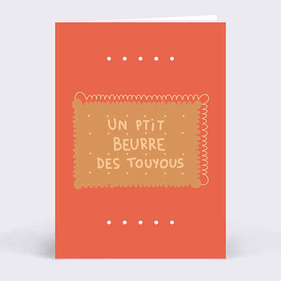 Carte anniversaire adulte P'tit Beurre