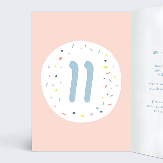 Invitation Anniversaire Enfant 11 ans