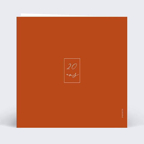 Carte anniversaire Watercolor Verso