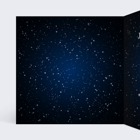 Carte anniversaire enfant Galaxie Intérieur Gauche