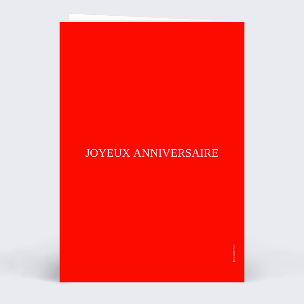 Carte d'Anniversaire Plus Belle Femme Verso