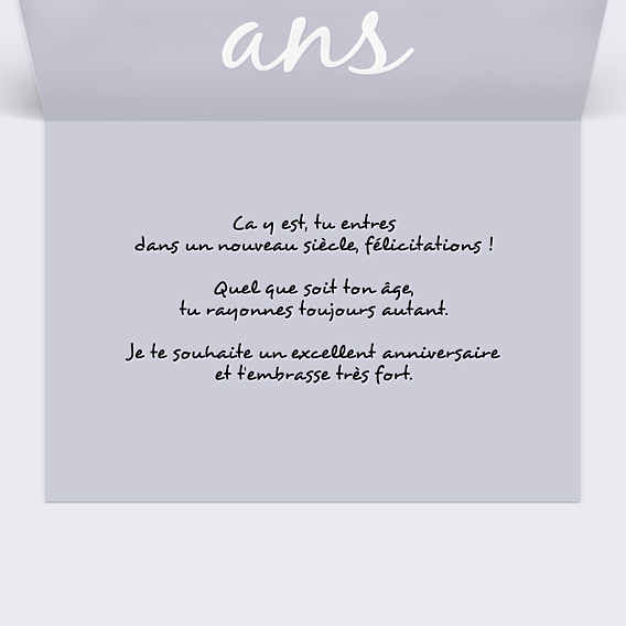Anniversaire Adulte 100 ans