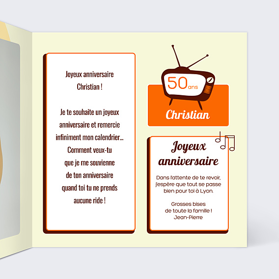 Anniversaire Adulte Années 70
