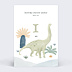 Invitation Anniversaire Enfant Bébé Dinosaure 1 an