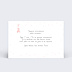 Carte anniversaire enfant Danseuse Verso