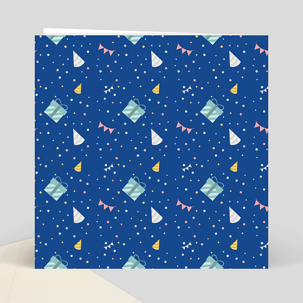 Carte Anniversaire Collage Verso
