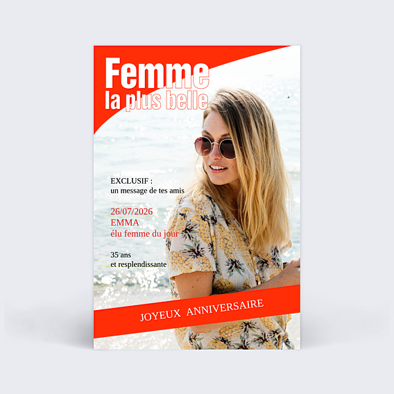 Anniversaire Adulte Couverture Plus Belle Femme