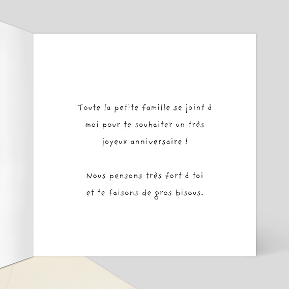 Carte anniversaire enfant Collage Anniversaire Intérieur Droit