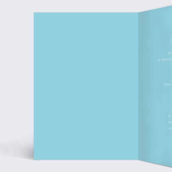 Carte anniversaire Joyeux Anniversaire Bougie Intérieur Gauche