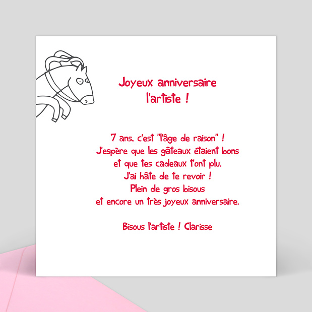Carte Anniversaire Coloriage Château Verso