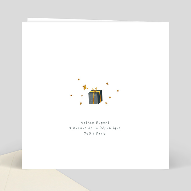 Carte Anniversaire Cadeau Verso