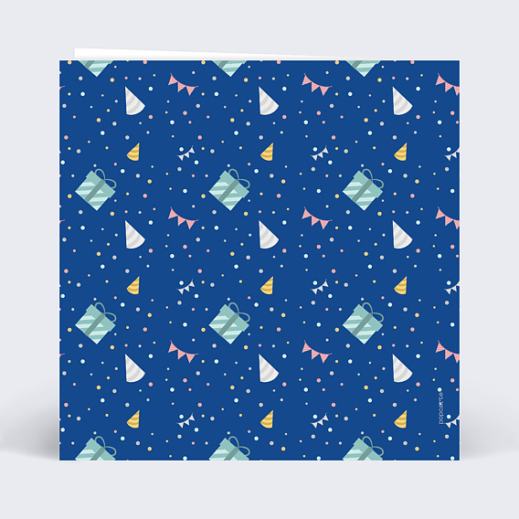 Carte anniversaire enfant Collage Anniversaire Verso