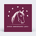 Carte anniversaire enfant Poney