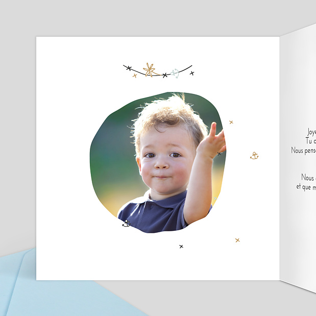 Carte Anniversaire Petit Pirate Intérieur Gauche