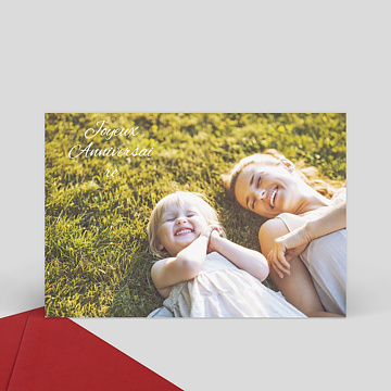 Carte virtuelle anniversaire Sobre et jolie