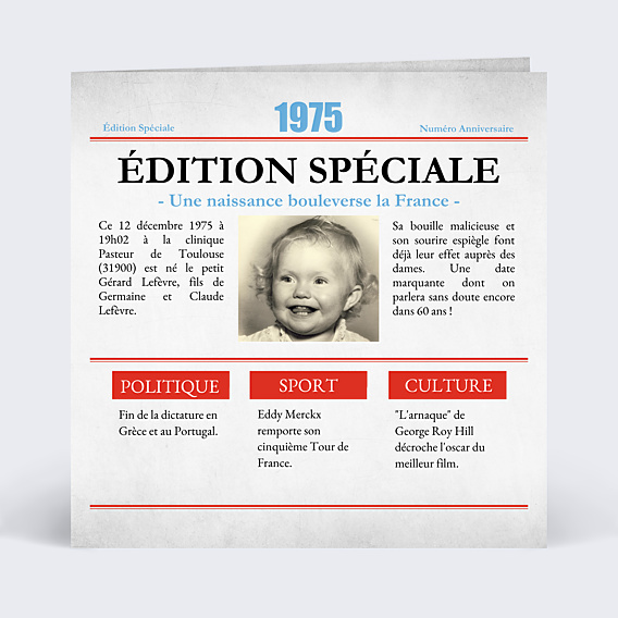 Invitation Anniversaire Adulte Rétrospective