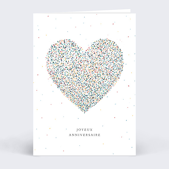 Carte anniversaire Cœur
