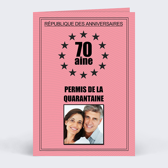 Carte anniversaire adulte Permis de Conduire